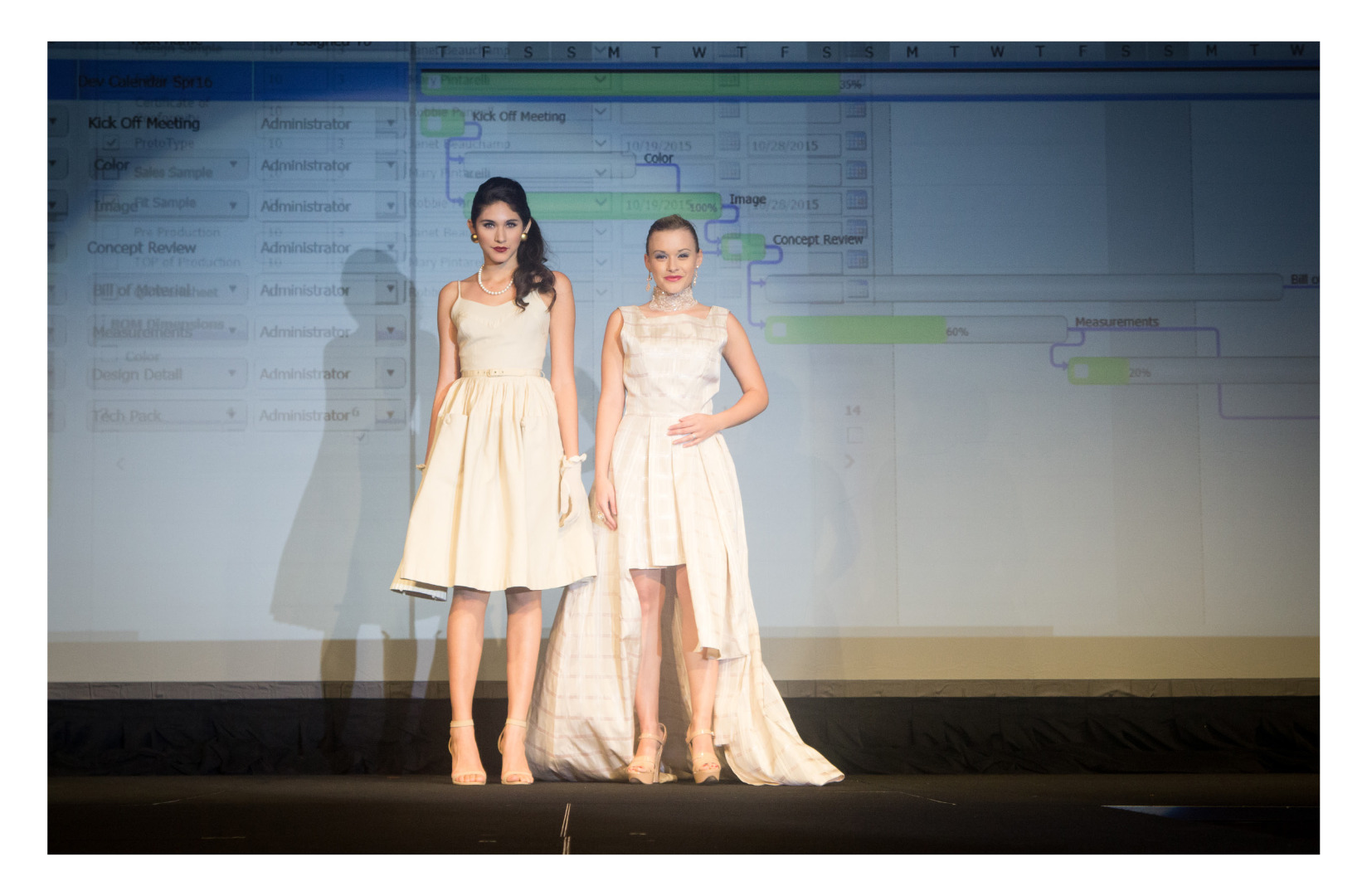 Fashion Show 4: Design students use Gerber software to create modern versions of vintage dresses